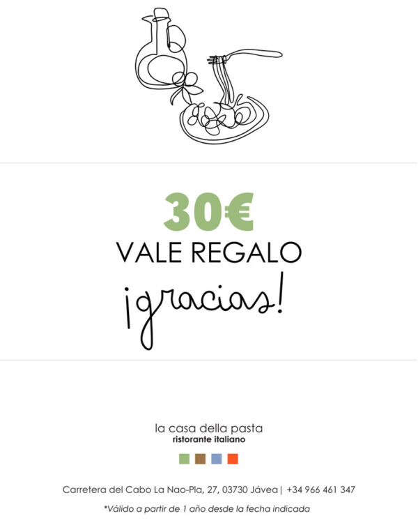 Vale regalo de 30€
