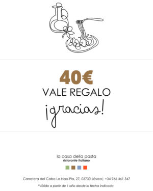 Vale regalo de 40€