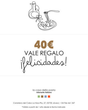 Vale regalo de 40€