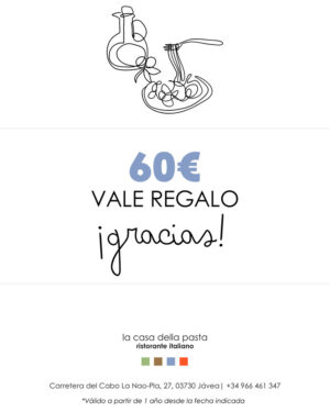 Vale regalo de 60€