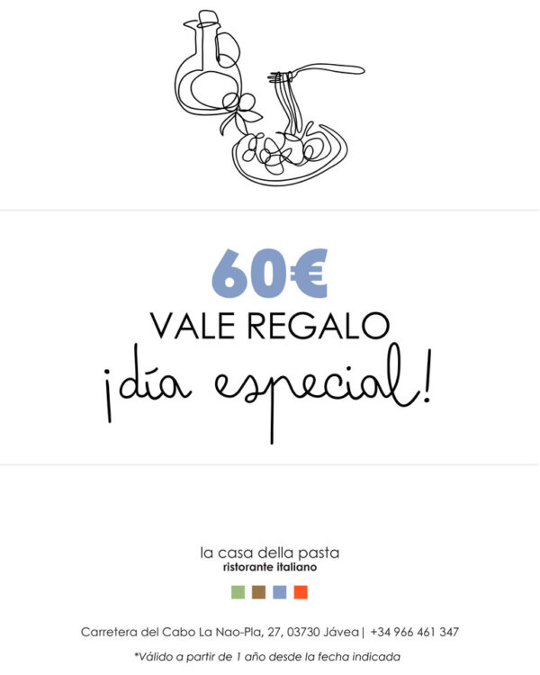 Vale regalo de 60€